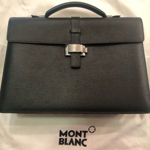 Montblanc single leather briefcase BRAND NEW